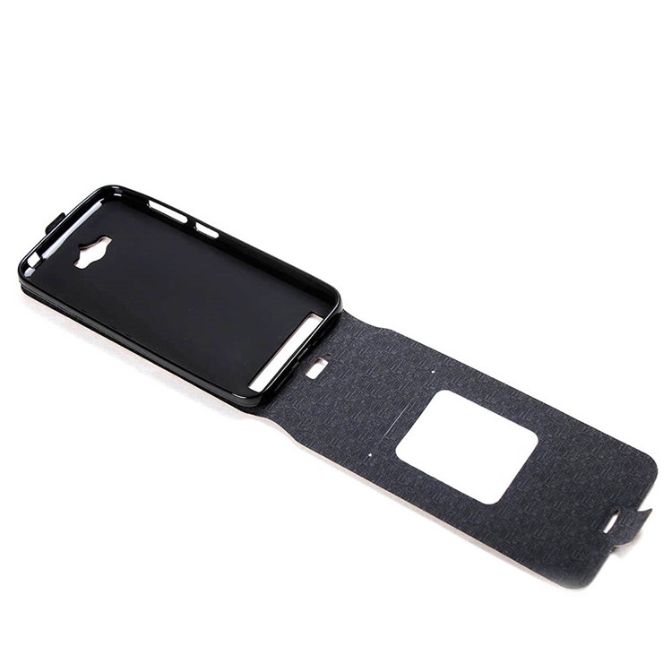 Vertical Flip Card Holder Leather Cover for Asus Zenfone Max ZC550KL - Brown-8
