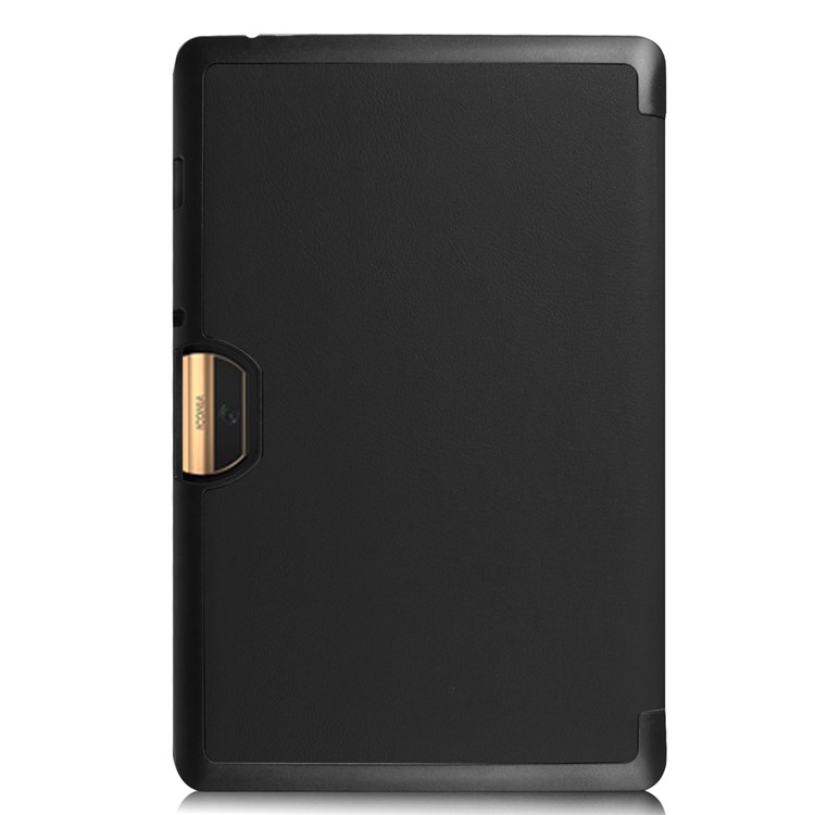 Tri-fold Stand Leather Case for Acer Iconia Tab 10 A3-A40 - Black-5