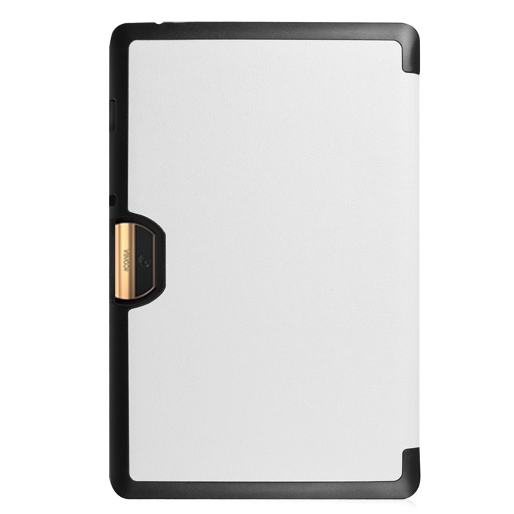 Tri-fold Stand Leather Cover for Acer Iconia Tab 10 A3-A40 - White-5