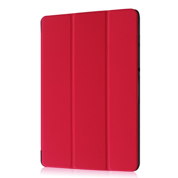 Tri-fold Stand Leather Case Cover for Acer Iconia Tab 10 A3-A40 - Red-6