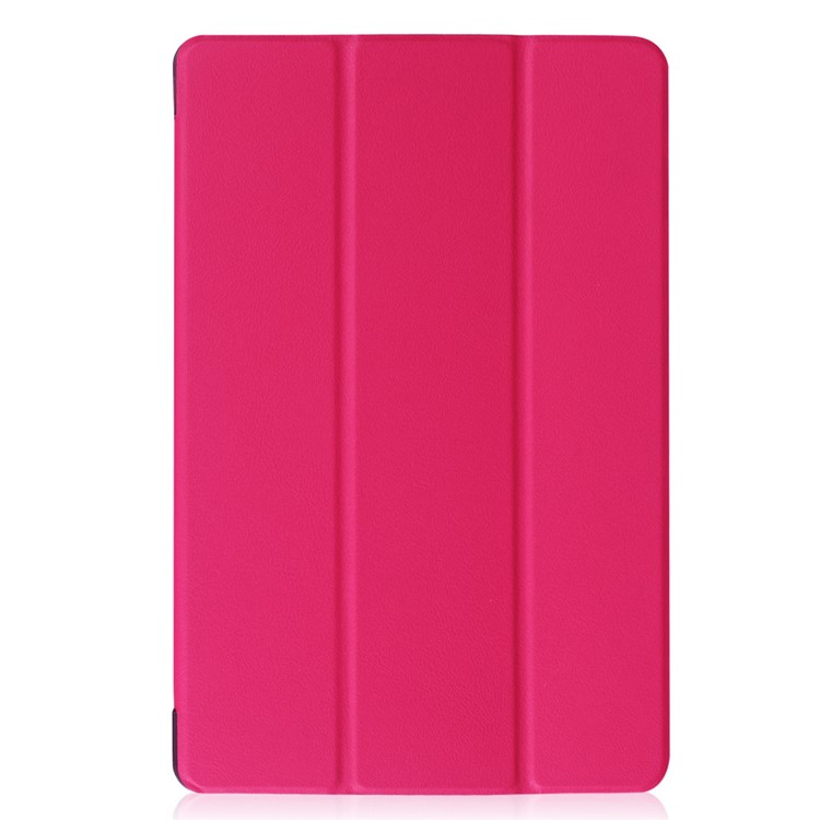 Tri-fold Stand Leather Cover Case for Acer Iconia Tab 10 A3-A40 - Rose-4