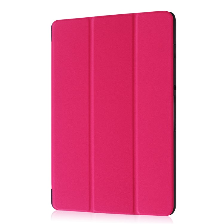 Tri-fold Stand Leather Cover Case for Acer Iconia Tab 10 A3-A40 - Rose-6