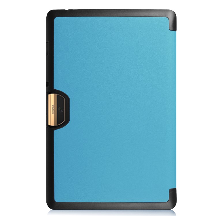 PU Leather Cover with Tri-fold Stand for Acer Iconia Tab 10 A3-A40 - Baby Blue-5