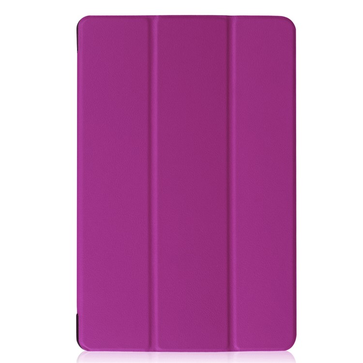 Tri-fold Stand Leather Protective Case for Acer Iconia Tab 10 A3-A40 - Purple-4