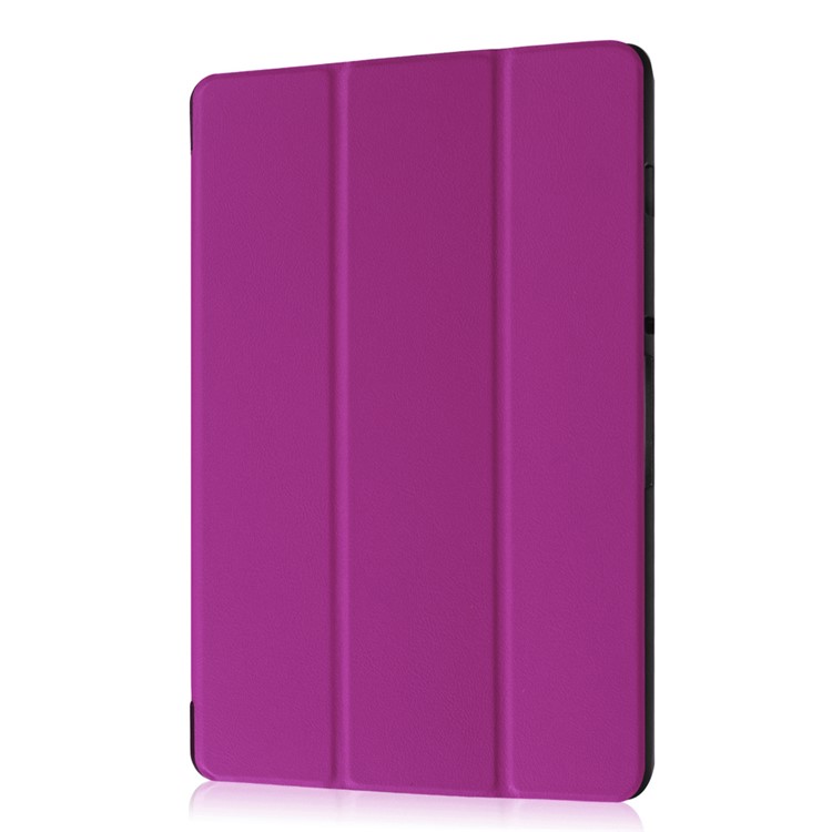 Tri-fold Stand Leather Protective Case for Acer Iconia Tab 10 A3-A40 - Purple-6