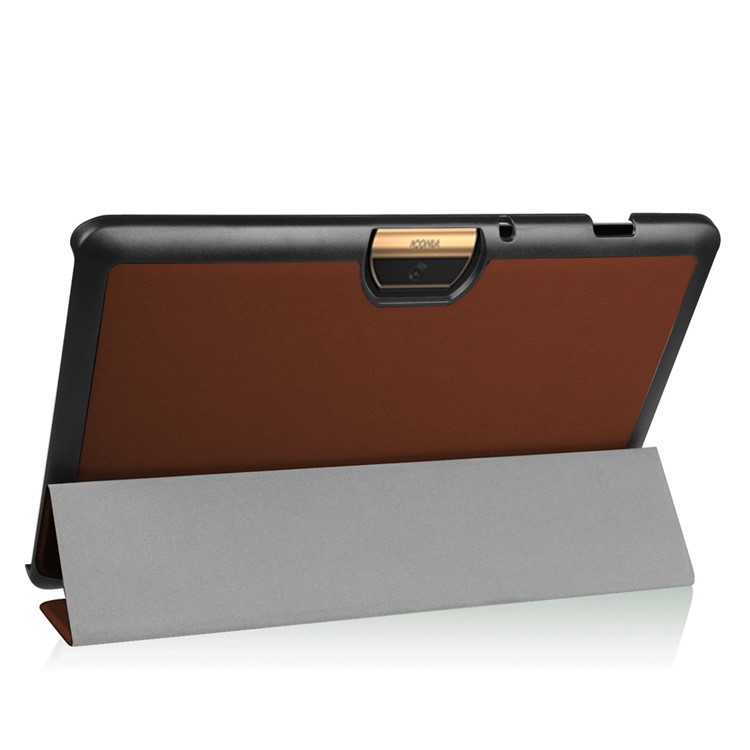 Tri-fold Stand Leather Case Cover for Acer Iconia Tab 10 A3-A40 - Brown-3