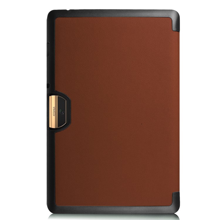Tri-fold Stand Leather Case Cover for Acer Iconia Tab 10 A3-A40 - Brown-5