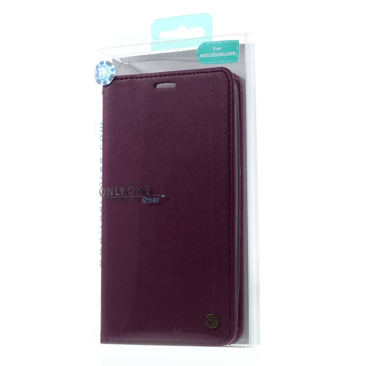 ROAR KOREA Only One Leather Stand Cover for Asus Zenfone 2 Laser ZE550KL 5.5-inch - Wine Red-10