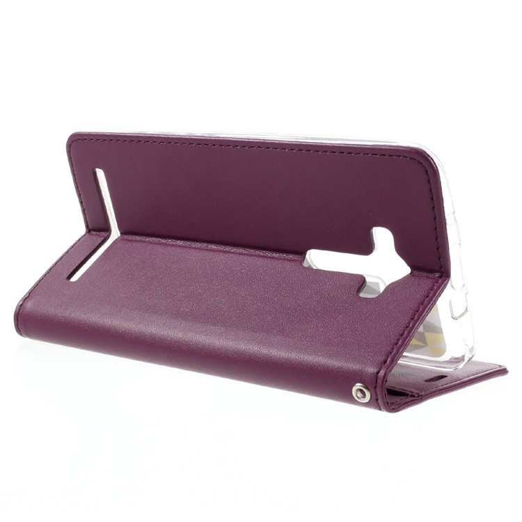 ROAR KOREA Only One Leather Stand Cover for Asus Zenfone 2 Laser ZE550KL 5.5-inch - Wine Red-5