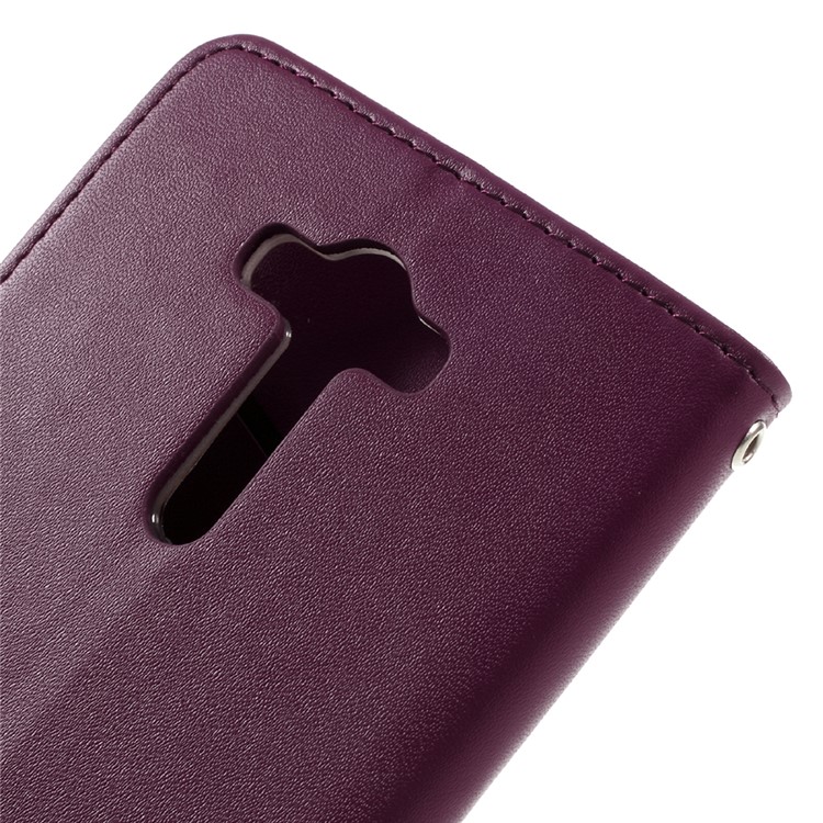 ROAR KOREA Only One Leather Stand Cover for Asus Zenfone 2 Laser ZE550KL 5.5-inch - Wine Red-8