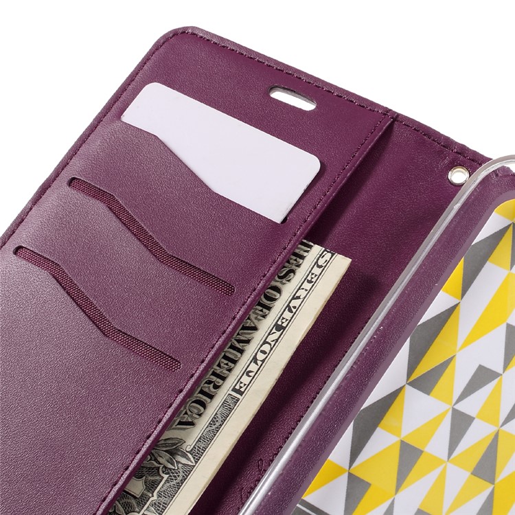 ROAR KOREA Only One Leather Stand Cover for Asus Zenfone 2 Laser ZE550KL 5.5-inch - Wine Red-9