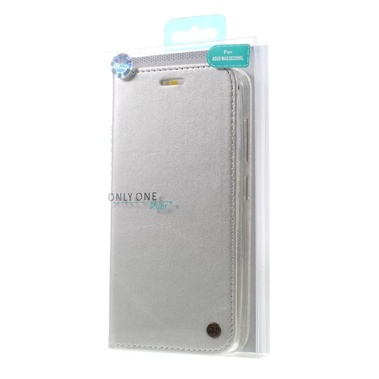 ROAR KOREA Only One Flip Case PU Leather Cover for Asus Zenfone Max ZC550KL - Silver-10