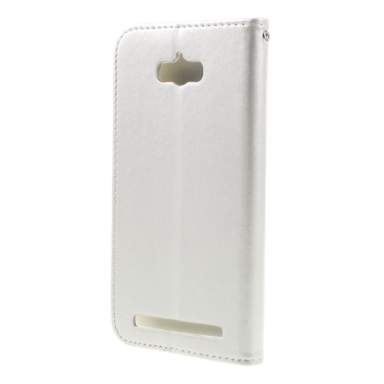 ROAR KOREA Only One Flip Case PU Leather Cover for Asus Zenfone Max ZC550KL - Silver-2