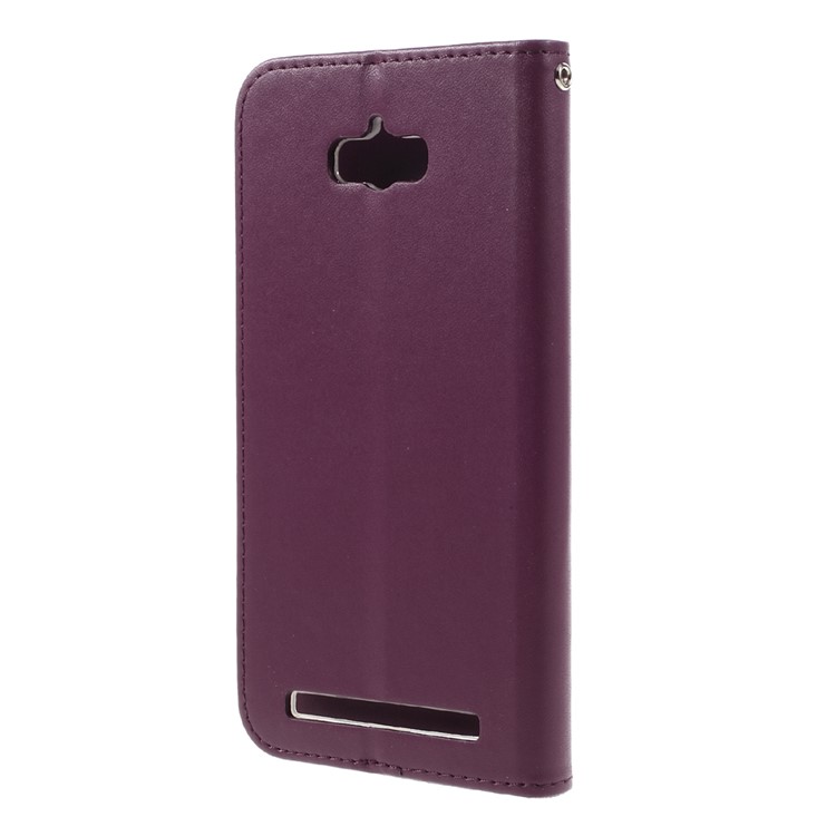 ROAR KOREA Only One Flip Wallet Leather Case for Asus Zenfone Max ZC550KL - Wine Red-2
