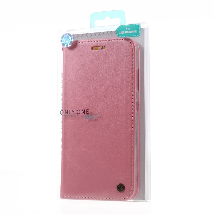 ROAR KOREA Only One Flip Wallet PU Leather Cover for Asus Zenfone Max ZC550KL - Pink-10
