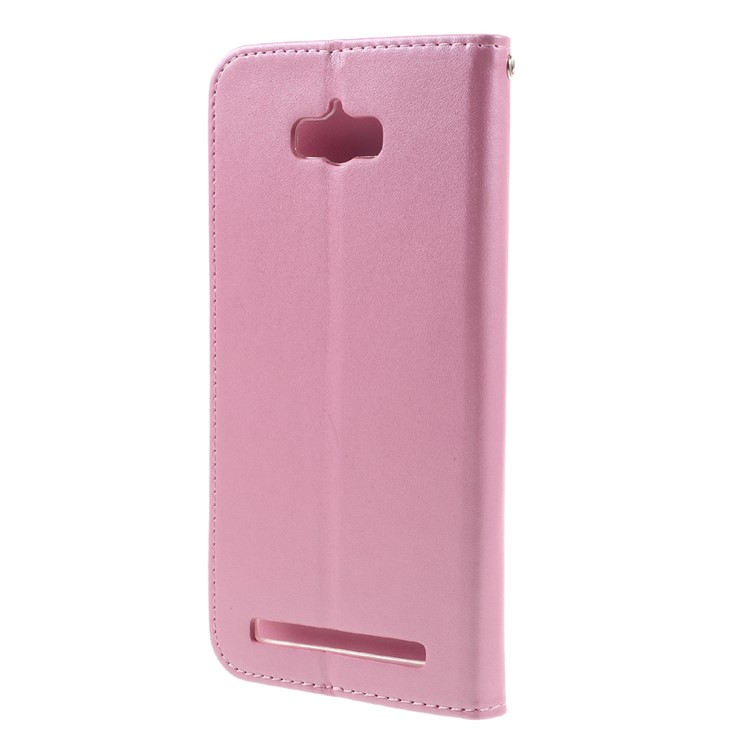 ROAR KOREA Only One Flip Wallet PU Leather Cover for Asus Zenfone Max ZC550KL - Pink-2