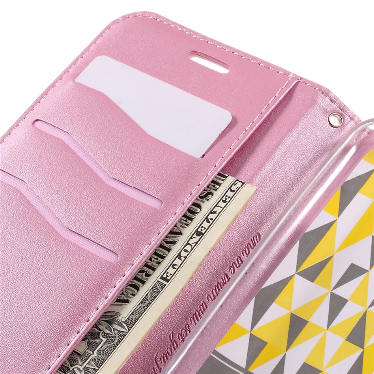 ROAR KOREA Only One Flip Wallet PU Leather Cover for Asus Zenfone Max ZC550KL - Pink-7
