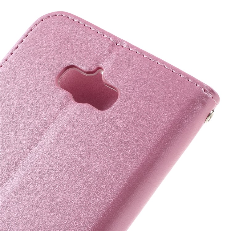 ROAR KOREA Only One Flip Wallet PU Leather Cover for Asus Zenfone Max ZC550KL - Pink-9