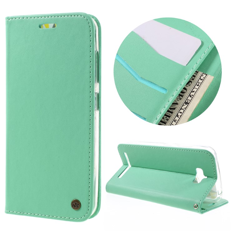 ROAR KOREA Only One Flip Magnetic Leather Cover for Asus Zenfone Max ZC550KL - Cyan-1