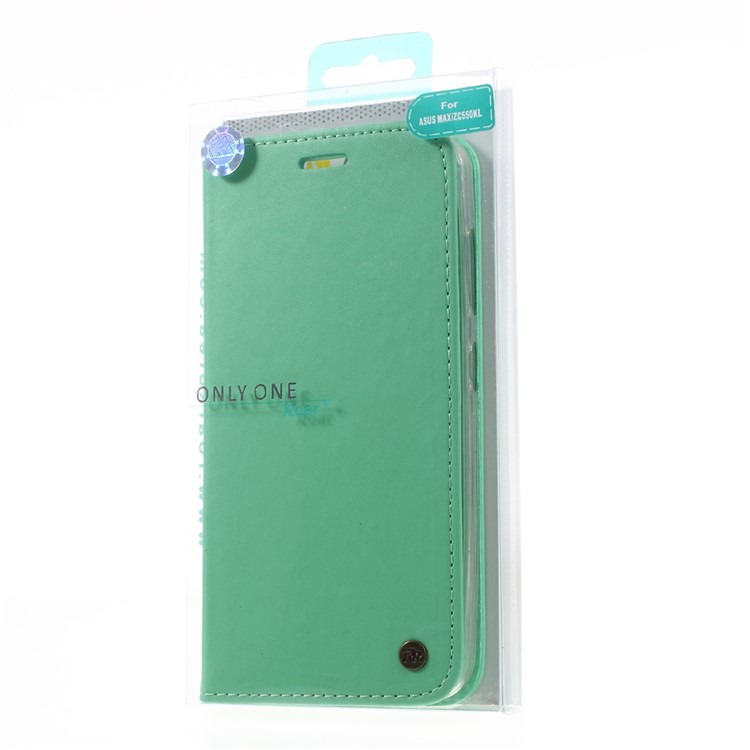 ROAR KOREA Only One Flip Magnetic Leather Cover for Asus Zenfone Max ZC550KL - Cyan-10