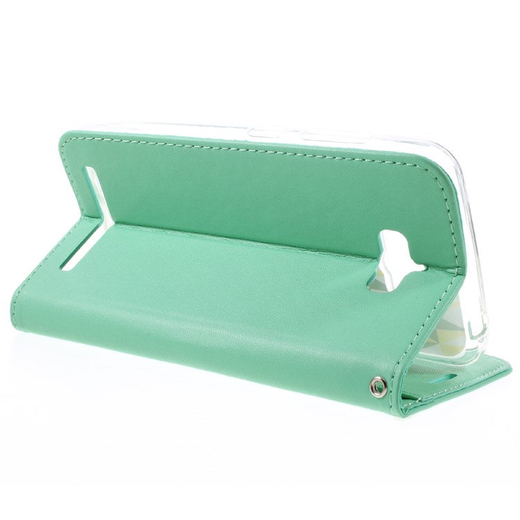 ROAR KOREA Only One Flip Magnetic Leather Cover for Asus Zenfone Max ZC550KL - Cyan-5