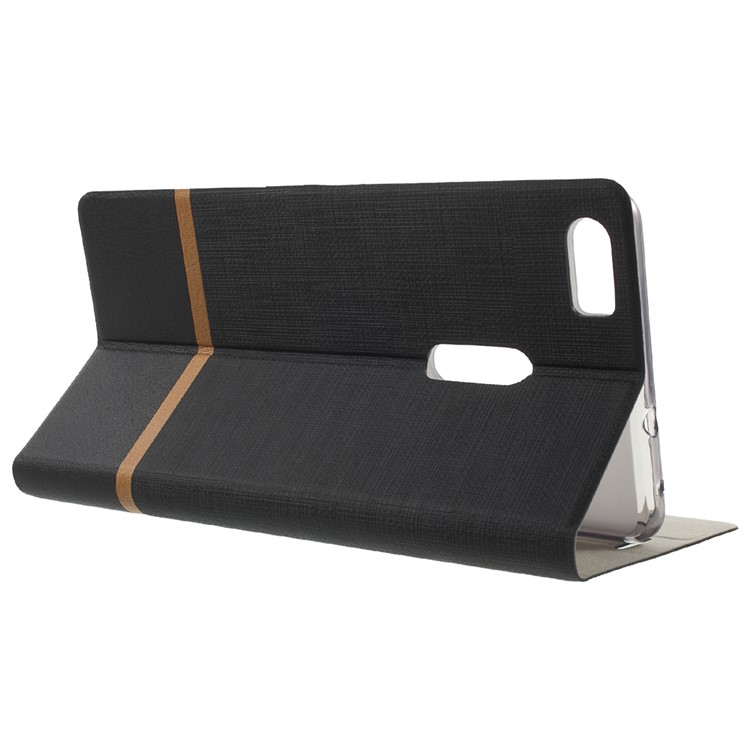 Assorted Color Cross Texture Leather Shell for Asus Zenfone 3 Ultra ZU680KL - Black-4