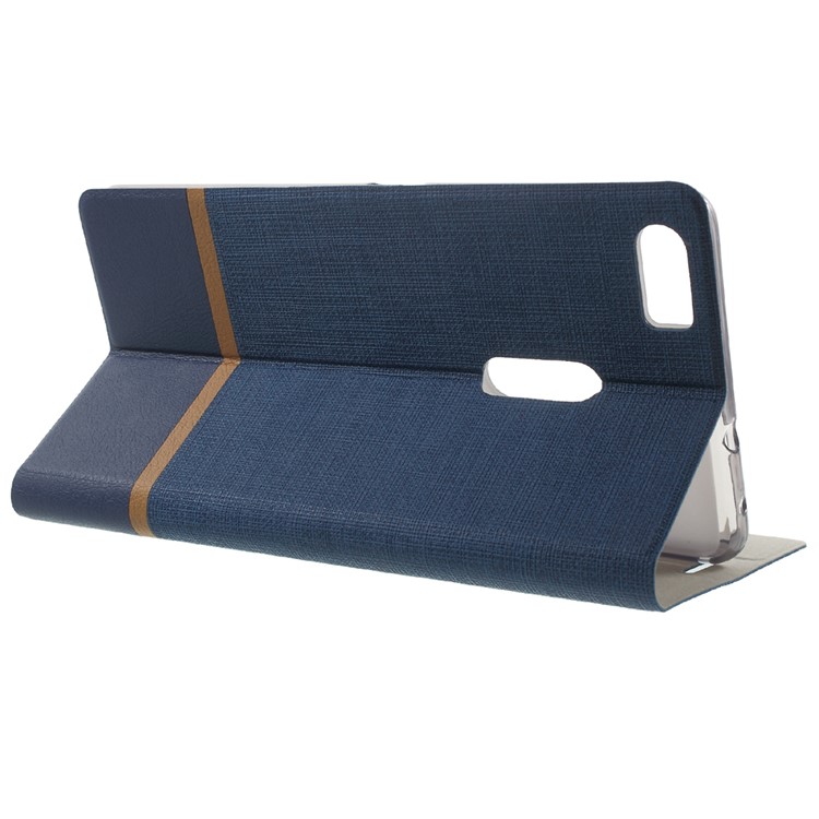 Assorted Color Cross Texture Leather Stand Case for Asus Zenfone 3 Ultra ZU680KL - Blue-3