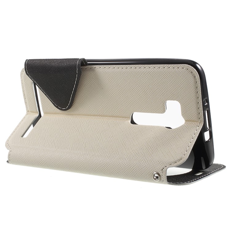 ROAR KOREA Contrast Color Window Leather Cover for Asus ZenFone Go/Go TV ZB551KL - White-3