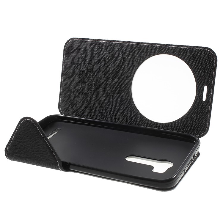 ROAR KOREA Contrast Color Window Leather Cover for Asus ZenFone Go/Go TV ZB551KL - White-5