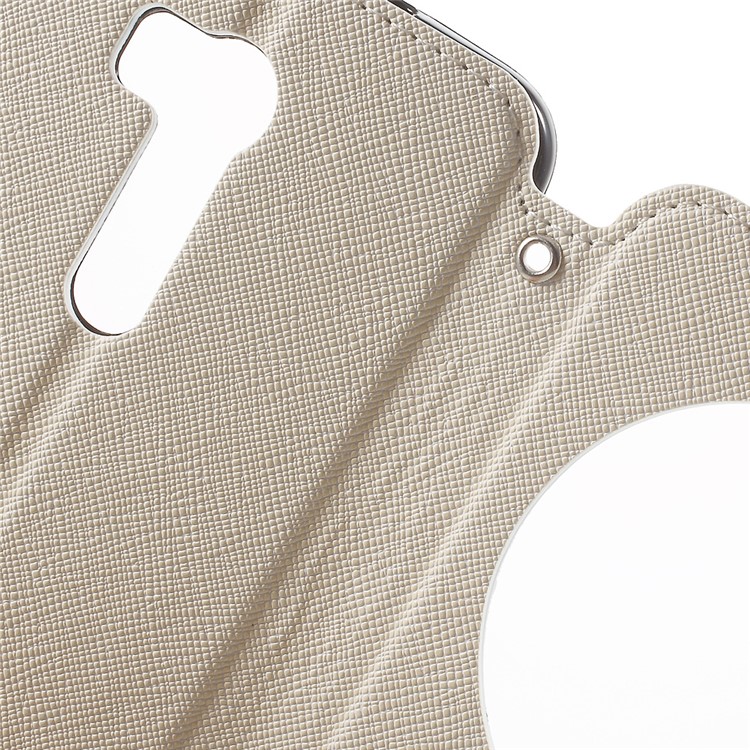 ROAR KOREA Contrast Color Window Leather Cover for Asus ZenFone Go/Go TV ZB551KL - White-6