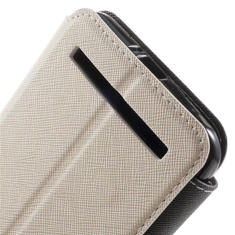 ROAR KOREA Contrast Color Window Leather Cover for Asus ZenFone Go/Go TV ZB551KL - White-8