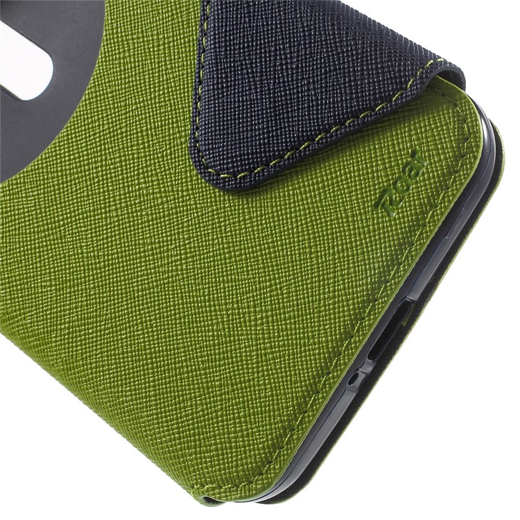 ROAR KOREA Bi-Color Window Leather Protective Cover for Asus ZenFone Go/Go TV ZB551KL - Green-7