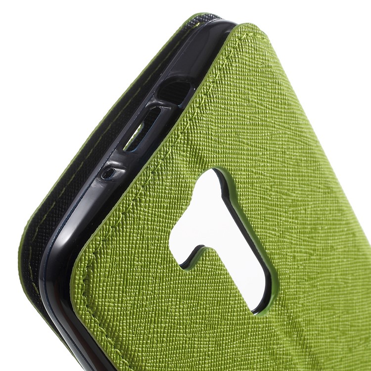 ROAR KOREA Bi-Color Window Leather Protective Cover for Asus ZenFone Go/Go TV ZB551KL - Green-8