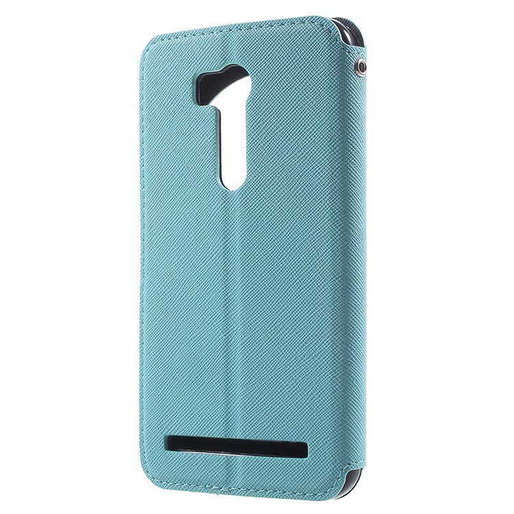 ROAR KOREA View Window Leather Flip Shell for Asus ZenFone Go/Go TV ZB551KL - Baby Blue-2