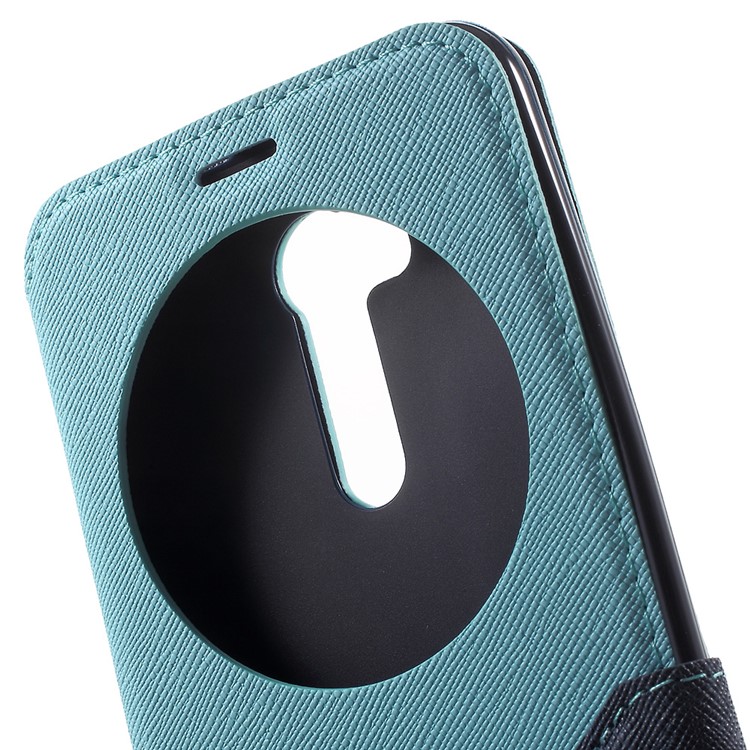 ROAR KOREA View Window Leather Flip Shell for Asus ZenFone Go/Go TV ZB551KL - Baby Blue-7