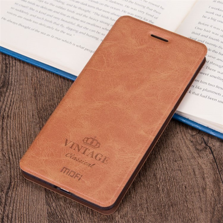MOFI Leather Cover Case for Asus Zenfone Selfie ZD551KL - Brown-1