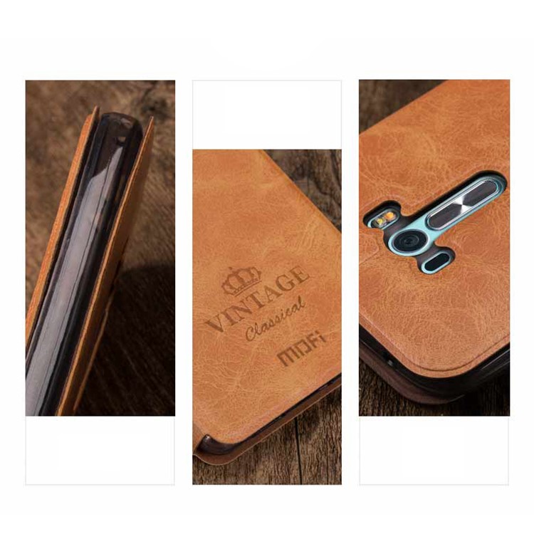MOFI Leather Cover Case for Asus Zenfone Selfie ZD551KL - Brown-6