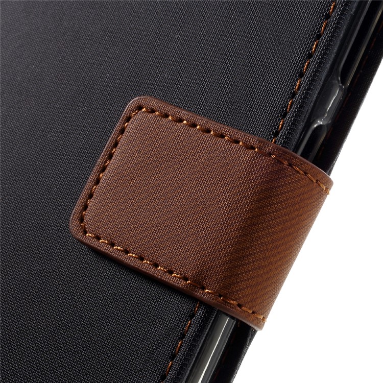 ROAR KOREA for Asus Zenfone 3 Deluxe ZS570KL Twill Grain Wallet Leather Phone Cover - Black-9