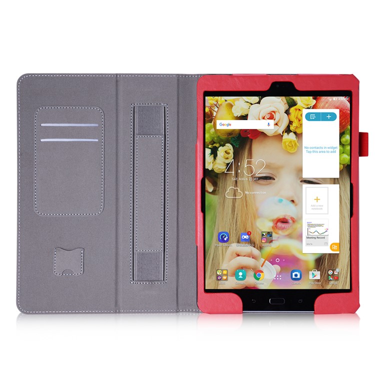 PU Leather Cover Card Holder Case for Asus Zenpad 3S 10 Z500M - Red-3