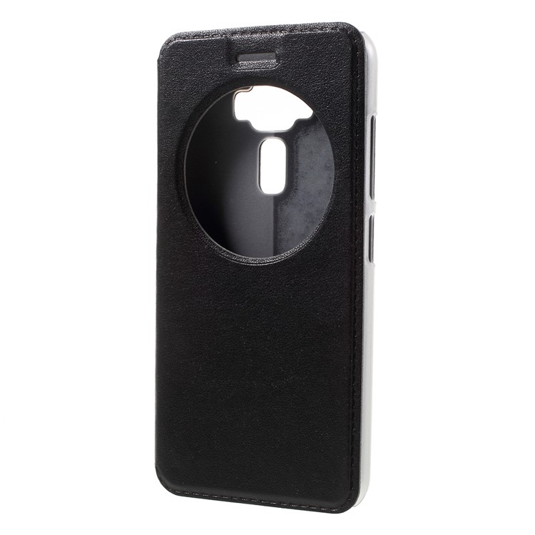 Smart Leather View Window Case for Asus Zenfone 3 ZE520KL - Black-2