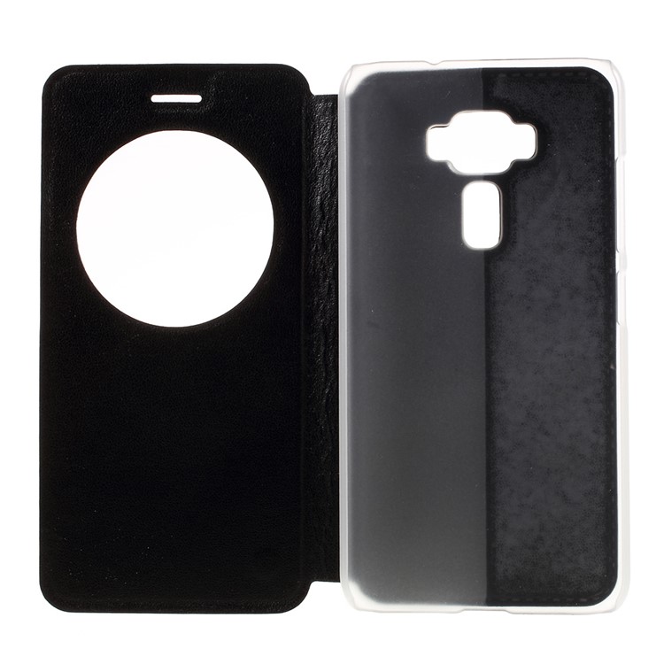 Smart Leather View Window Case for Asus Zenfone 3 ZE520KL - Black-6