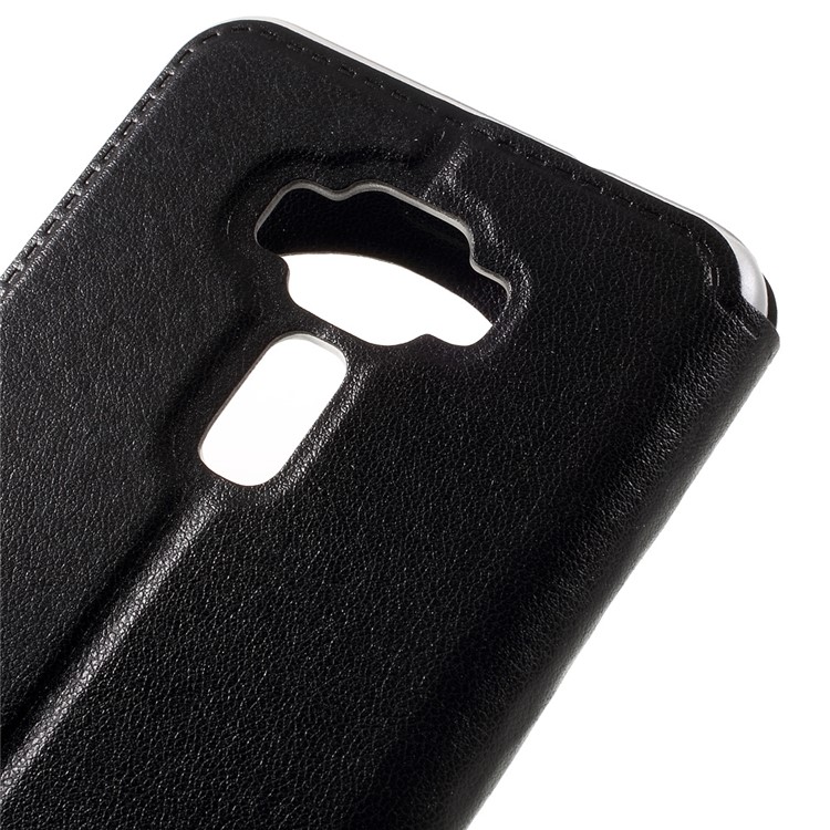 Smart Leather View Window Case for Asus Zenfone 3 ZE520KL - Black-8