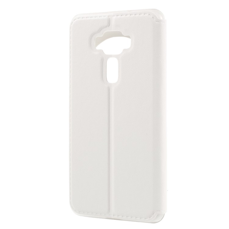 View Window Leather Smart Cover for Asus Zenfone 3 ZE520KL - White-3