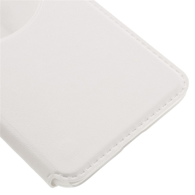 View Window Leather Smart Cover for Asus Zenfone 3 ZE520KL - White-7