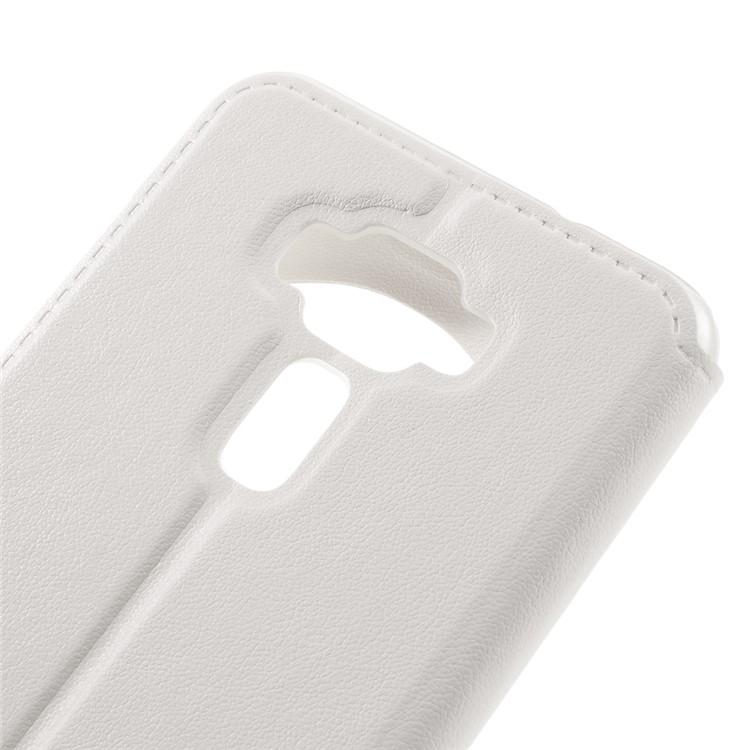 View Window Leather Smart Cover for Asus Zenfone 3 ZE520KL - White-8