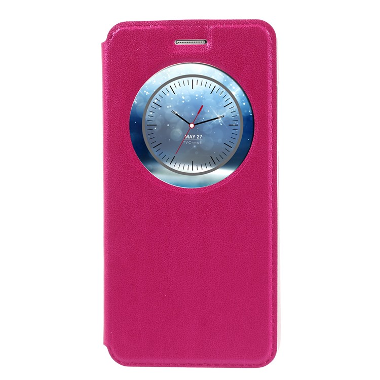 Smart View Window Leather Stand Shell for Asus Zenfone 3 ZE520KL - Rose-1