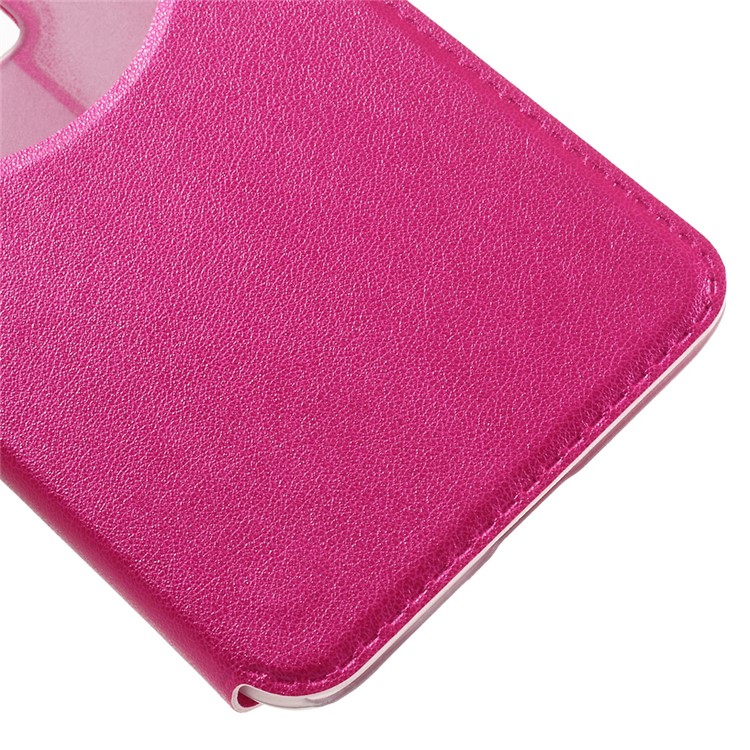 Smart View Window Leather Stand Shell for Asus Zenfone 3 ZE520KL - Rose-7