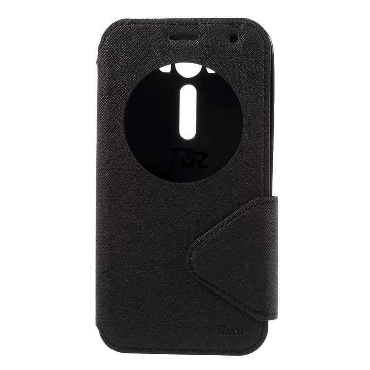 ROAR KOREA View Window Leather Stand Case for Asus Zenfone 2 Laser ZE500KG ZE500KL 5.0-inch - Black-3