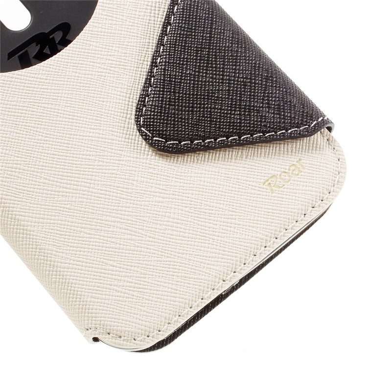 ROAR KOREA View Window Leather Stand Cover for Asus Zenfone 2 Laser ZE500KG ZE500KL 5.0-inch - White-7