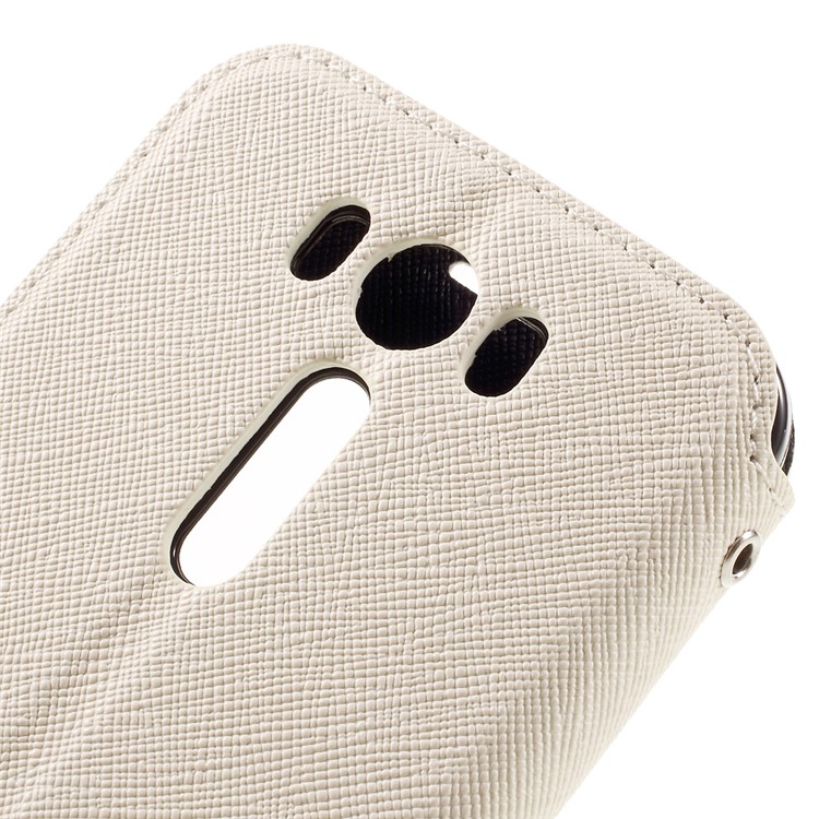 ROAR KOREA View Window Leather Stand Cover for Asus Zenfone 2 Laser ZE500KG ZE500KL 5.0-inch - White-8